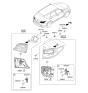 Diagram for 2014 Hyundai Santa Fe Tail Light - 92402-B8050