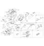 Diagram for Hyundai Santa Fe XL Center Console Base - 84621-2W100-RYN