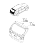 Diagram for 2017 Hyundai Santa Fe Door Hinge - 79710-2W000