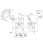 Diagram for Hyundai Santa Fe Power Window Switch - 93570-4Z100