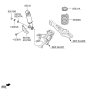 Diagram for Hyundai Santa Fe Shock Absorber - 55310-B8450