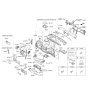 Diagram for 2018 Hyundai Santa Fe Glove Box - 84510-B8000-NBC