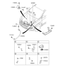 Diagram for Hyundai Santa Fe Battery Cable - 91850-B8410