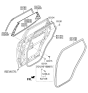 Diagram for Hyundai Santa Fe Door Seal - 83110-B8000-NBC