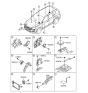 Diagram for 2015 Hyundai Santa Fe Air Bag Control Module - 95910-B8050