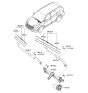 Diagram for Hyundai Santa Fe Wiper Arm - 98321-2W000