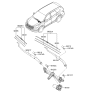 Diagram for 2015 Hyundai Santa Fe Windshield Wiper - 98321-2W000