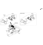 Diagram for 2014 Hyundai Santa Fe Speedometer - 94001-B8041