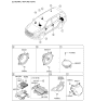 Diagram for Hyundai Santa Fe Car Speakers - 96330-B8200