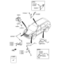 Diagram for 2018 Hyundai Santa Fe ABS Sensor - 95681-B8000