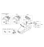 Diagram for 2013 Hyundai Santa Fe Dome Light - 92800-2W000-OM