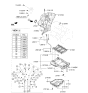 Diagram for 2013 Hyundai Santa Fe Oil Pan - 21510-3C201