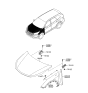 Diagram for Hyundai Santa Fe XL Hood - 66400-B8000