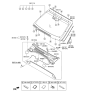 Diagram for 2013 Hyundai Santa Fe Windshield - 86111-B8350