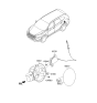 Diagram for Hyundai Santa Fe Fuel Door Release Cable - 81590-B8000