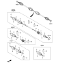 Diagram for 2013 Hyundai Santa Fe Axle Shaft - 49601-2W050