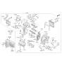 Diagram for Hyundai Santa Fe Evaporator - 97139-B8000