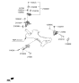 Diagram for 2017 Hyundai Santa Fe Engine Mount Bracket - 21810-2W200