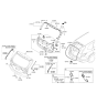 Diagram for Hyundai Santa Fe Tailgate Lift Support - 81780-B8000