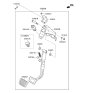 Diagram for Hyundai Brake Pedal - 32800-2W110