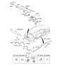 Diagram for 2018 Hyundai Santa Fe Wiper Blade - 98850-2W000