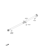 Diagram for 2014 Hyundai Santa Fe Drive Shaft - 49300-B8100