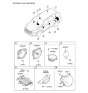 Diagram for 2014 Hyundai Santa Fe Car Speakers - 96350-2W100