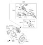 Diagram for 2014 Hyundai Santa Fe Brake Pad Set - 58101-2WA00