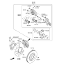 Diagram for 2013 Hyundai Santa Fe Brake Pad Set - 58101-2WA00