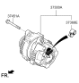 Diagram for 2013 Hyundai Santa Fe Alternator - 37300-3C510