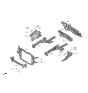 Diagram for Hyundai Nexo Radiator Support - 64101-M5000