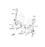 Diagram for 2021 Hyundai Nexo Seat Belt - 88810-M5500-UUG