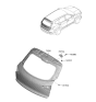 Diagram for 2021 Hyundai Nexo Door Hinge - 79710-2Y000