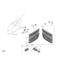 Diagram for 2022 Hyundai Nexo Mirror Switch - 93530-M5000-YPK