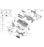 Diagram for 2022 Hyundai Palisade Interior Light Bulb - 92601-M5000