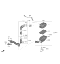 Diagram for Hyundai Nexo Air Intake Coupling - 28130-M5000