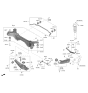 Diagram for 2023 Hyundai Nexo Axle Beam Mount - 55118-3Z700