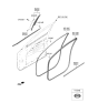 Diagram for 2021 Hyundai Nexo Door Seal - 82210-M5001