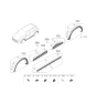 Diagram for 2021 Hyundai Nexo Door Moldings - 87731-M5000-YMY