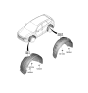 Diagram for Hyundai Nexo Wheelhouse - 86812-M5000