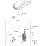 Diagram for Hyundai Nexo Washer Reservoir - 98611-M5000
