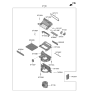 Diagram for 2020 Hyundai Nexo Cabin Air Filter - 97133-M5000