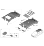 Diagram for 2019 Hyundai Nexo Sun Visor - 85210-M5010-YPK