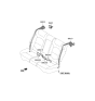 Diagram for 2020 Hyundai Nexo Seat Belt - 89820-M5500-UUG