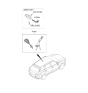 Diagram for 2020 Hyundai Nexo Door Lock Cylinder - 81905-M5000