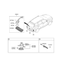 Diagram for 2023 Hyundai Nexo Parking Assist Distance Sensor - 99240-M5000