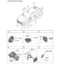 Diagram for 2021 Hyundai Nexo Car Speakers - 96395-M5000