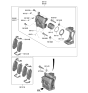 Diagram for Hyundai Nexo Brake Caliper - 58180-M5A00