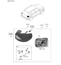 Diagram for 2023 Hyundai Venue Light Socket - 92491-K2011