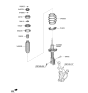 Diagram for 2021 Hyundai Venue Coil Springs - 54630-K2010